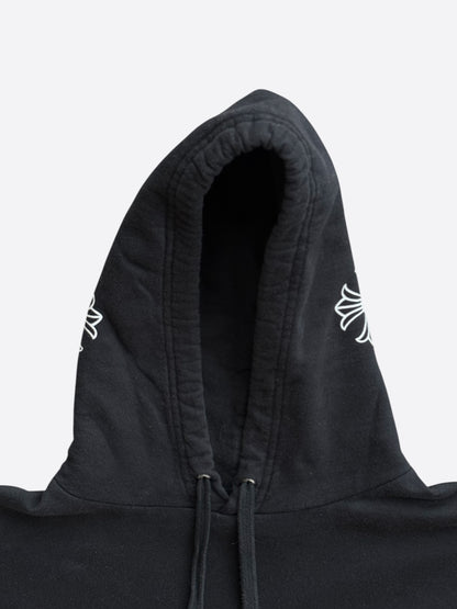 Chrome Hearts Drake Black & White Certified Horseshoe Logo Hoodie
