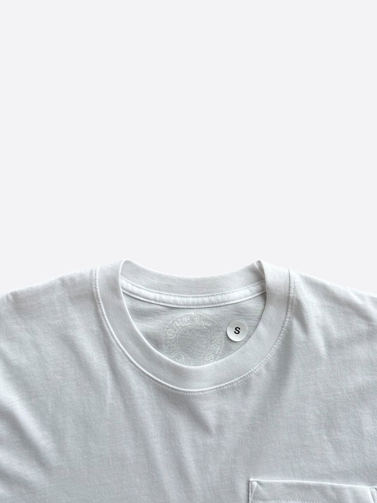 Chrome Hearts White & Black Miami Horseshoe Logo T-Shirt