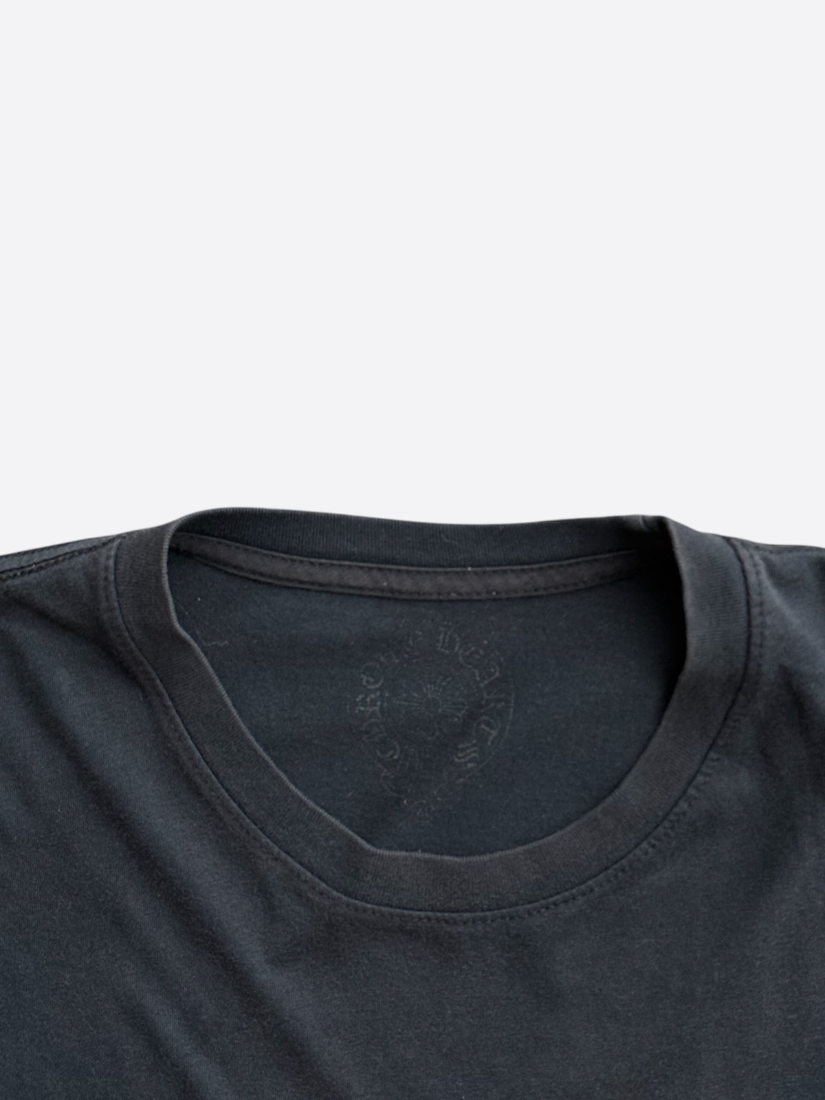 Chrome Hearts Black & White Korea Horseshoe Logo T-Shirt