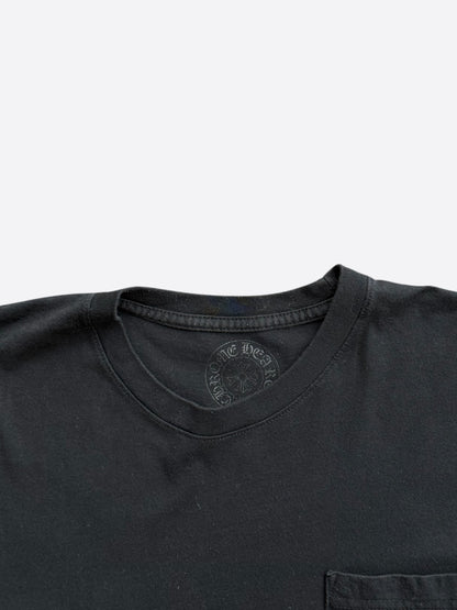 Chrome Hearts Black & White Seoul Horseshoe Logo T-Shirt