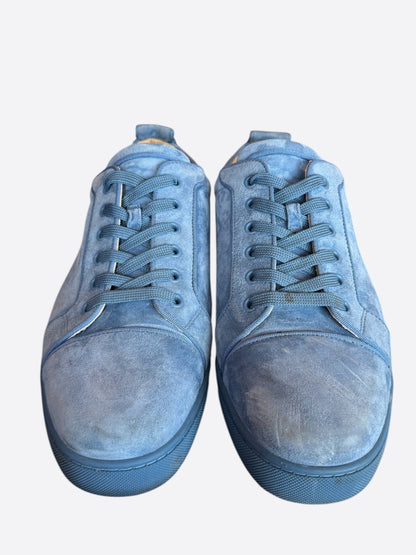 Christian Louboutin Blue Suede Junior Orlato Sneakers