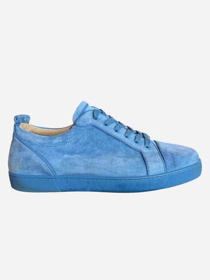 Christian Louboutin Blue Suede Junior Orlato Sneakers