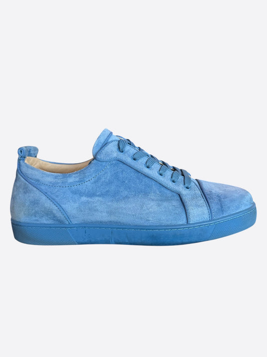 Christian Louboutin Blue Suede Junior Orlato Sneakers