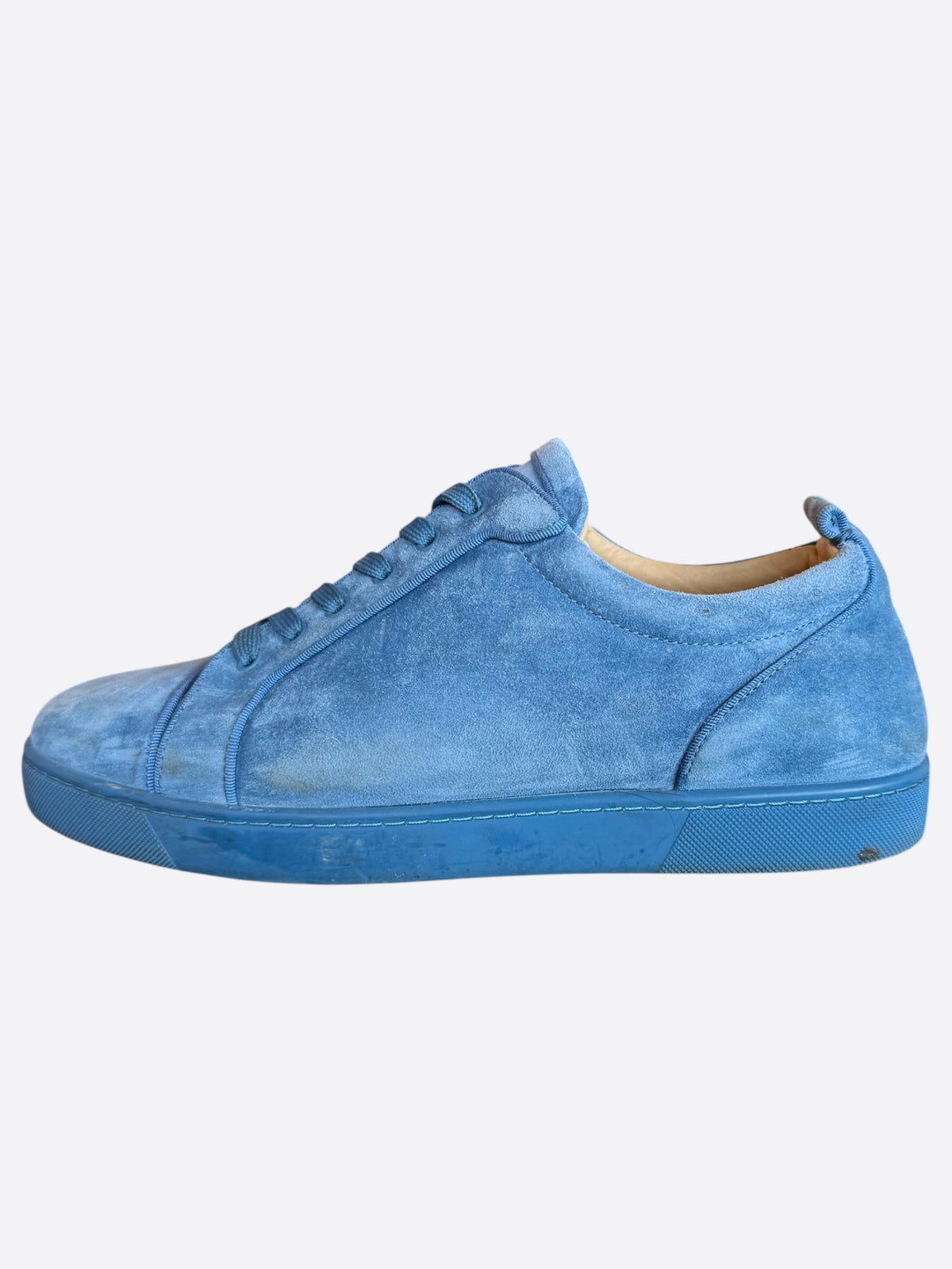 Christian Louboutin Blue Suede Junior Orlato Sneakers
