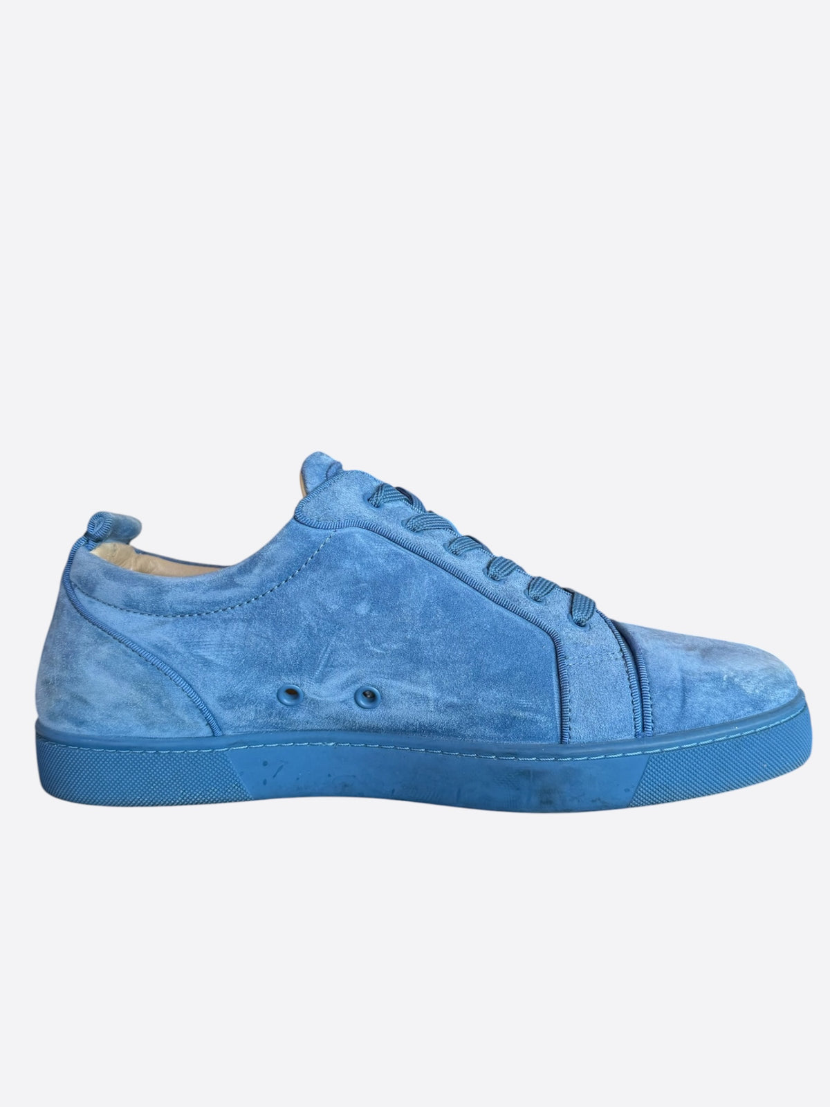 Christian Louboutin Blue Suede Junior Orlato Sneakers