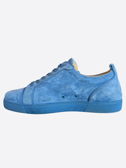 Christian Louboutin Blue Suede Junior Orlato Sneakers