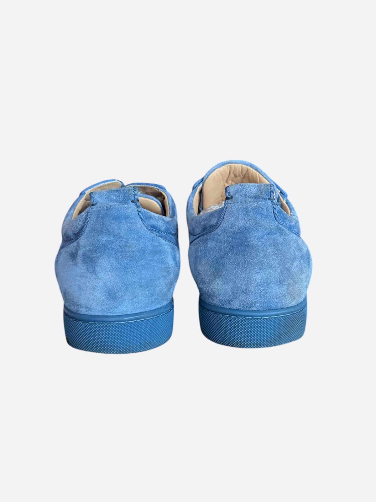 Christian Louboutin Blue Suede Junior Orlato Sneakers
