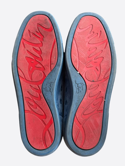 Christian Louboutin Blue Suede Junior Orlato Sneakers