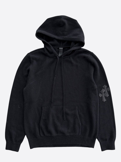 Chrome Hearts Black Cross Patch Cashmere Hoodie