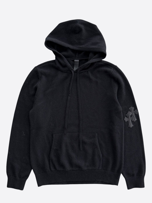 Chrome Hearts Black Cross Patch Cashmere Hoodie