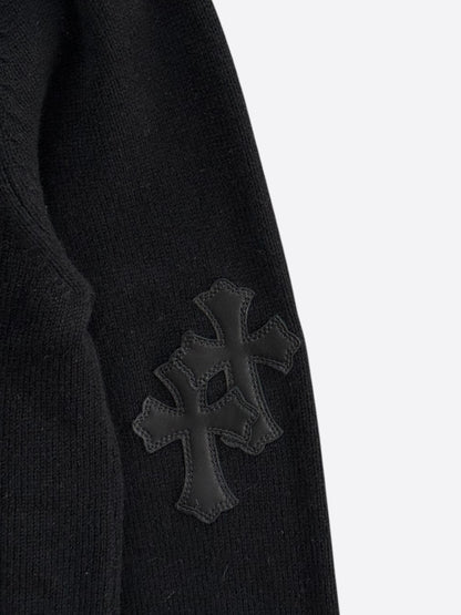 Chrome Hearts Black Cross Patch Cashmere Hoodie