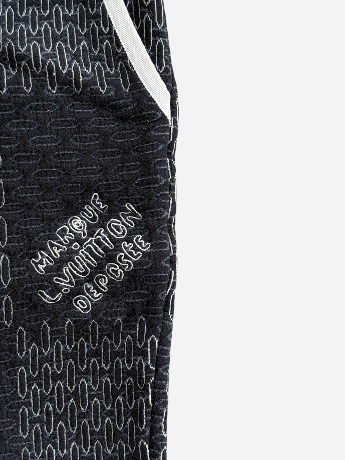 Louis Vuitton Navy & White Damier Shorts