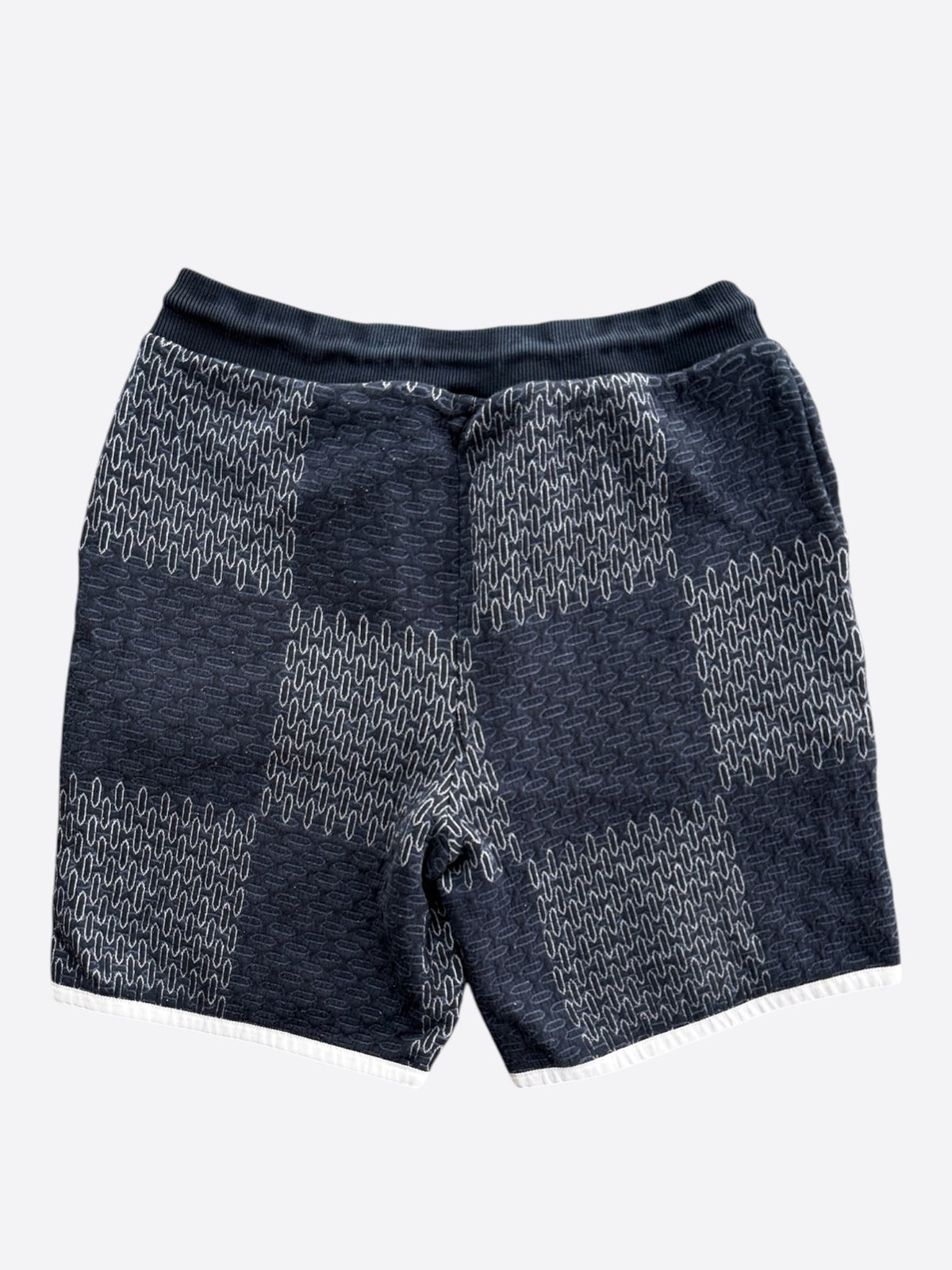 Louis Vuitton Navy & White Damier Shorts