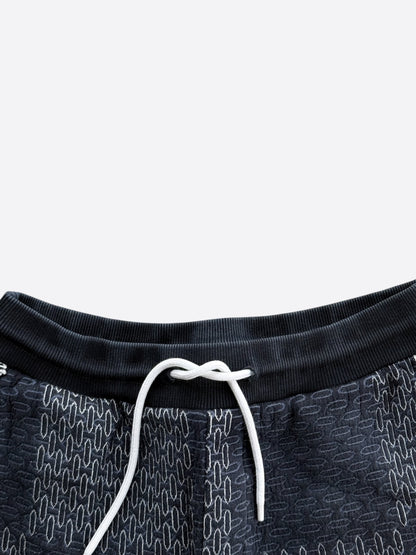 Louis Vuitton Navy & White Damier Shorts