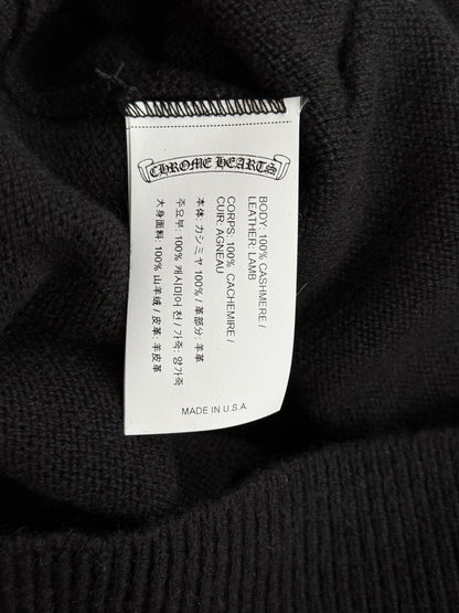 Chrome Hearts Black Cross Patch Cashmere Hoodie