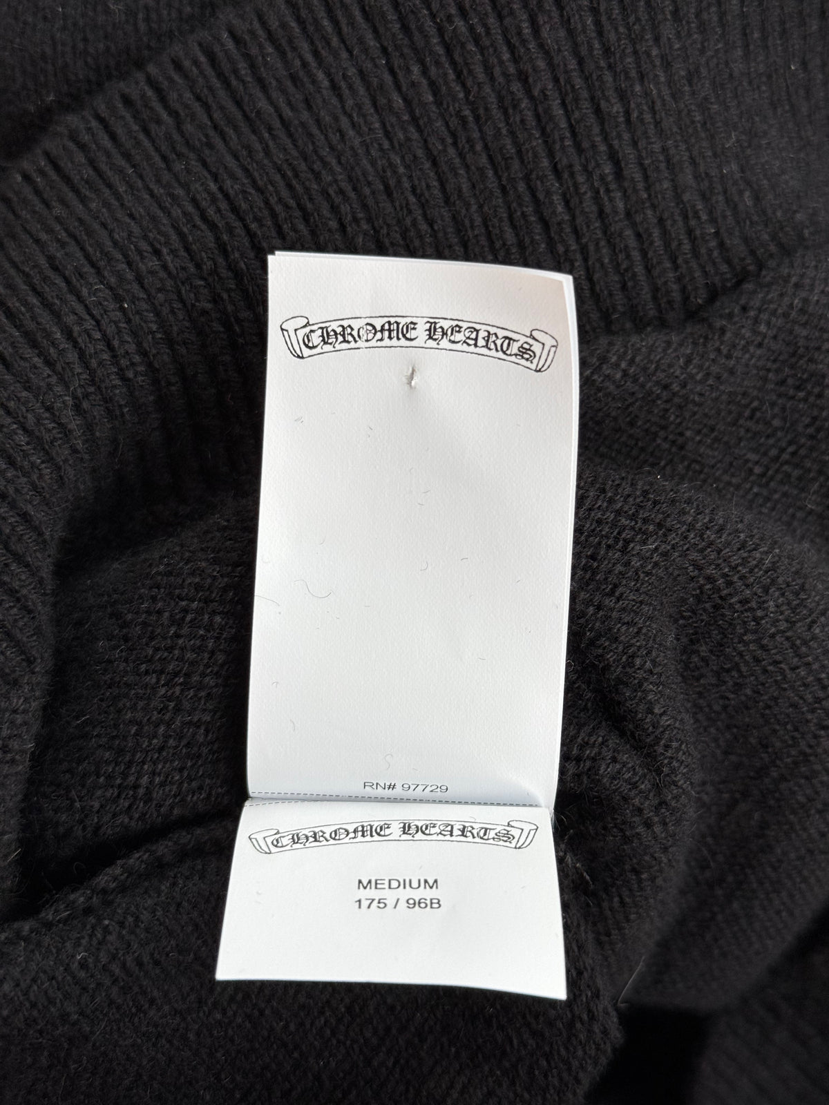 Chrome Hearts Black Cross Patch Cashmere Hoodie