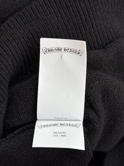 Chrome Hearts Black Cross Patch Cashmere Hoodie