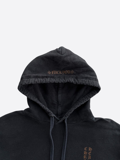 Chrome Hearts Black & Bronze Script Logo Hoodie