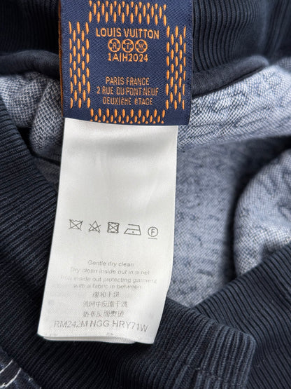 Louis Vuitton Navy & White Damier Shorts