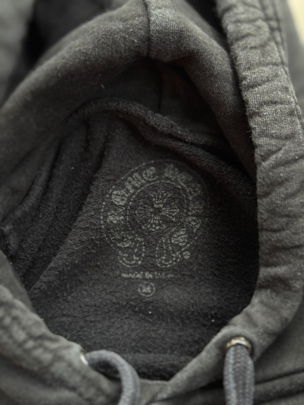 Chrome Hearts Black & Bronze Script Logo Hoodie