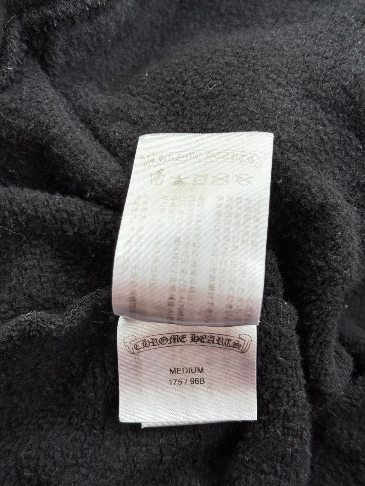 Chrome Hearts Black & Bronze Script Logo Hoodie
