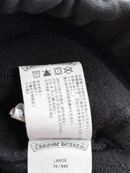 Chrome Hearts Black & White Triple Cross Embroidered Shorts