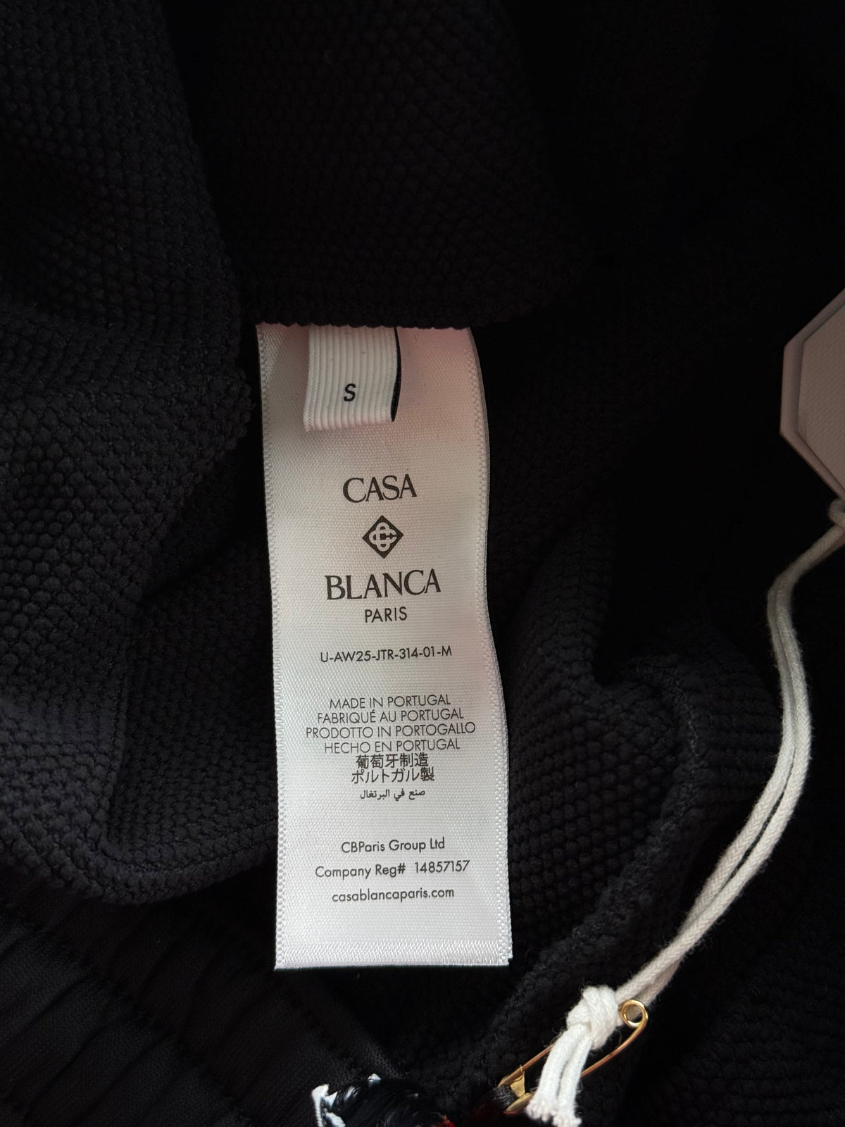 Casablanca Black & Silver Logo Panelled Sweatpants