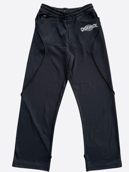 Casablanca Black & Silver Logo Panelled Sweatpants