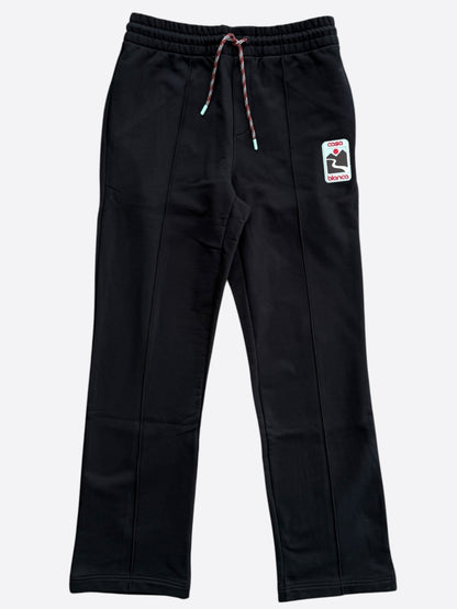 Casablanca Black & Multicolor Sunset Valley Patch Sweatpants
