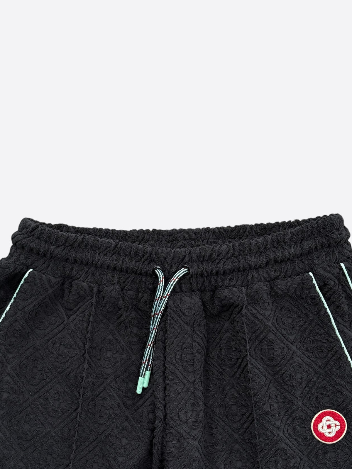 Casablanca Black & Red Jacquard Logo Towel Sweatpants