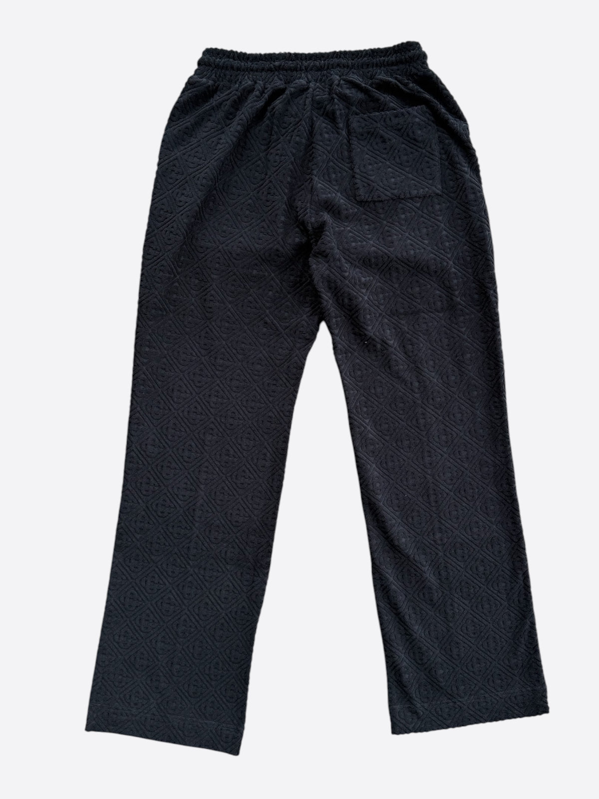 Casablanca Black & Red Jacquard Logo Towel Sweatpants
