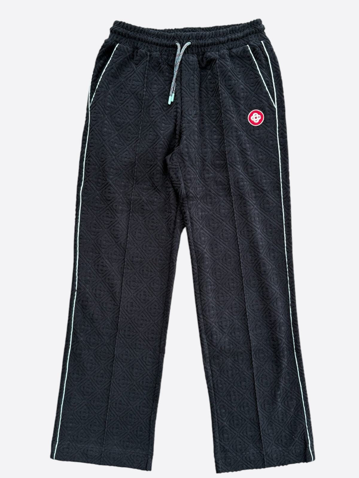 Casablanca Black & Red Jacquard Logo Towel Sweatpants