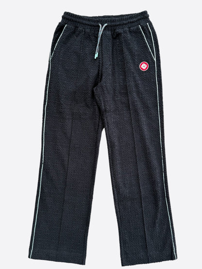 Casablanca Black & Red Jacquard Logo Towel Sweatpants