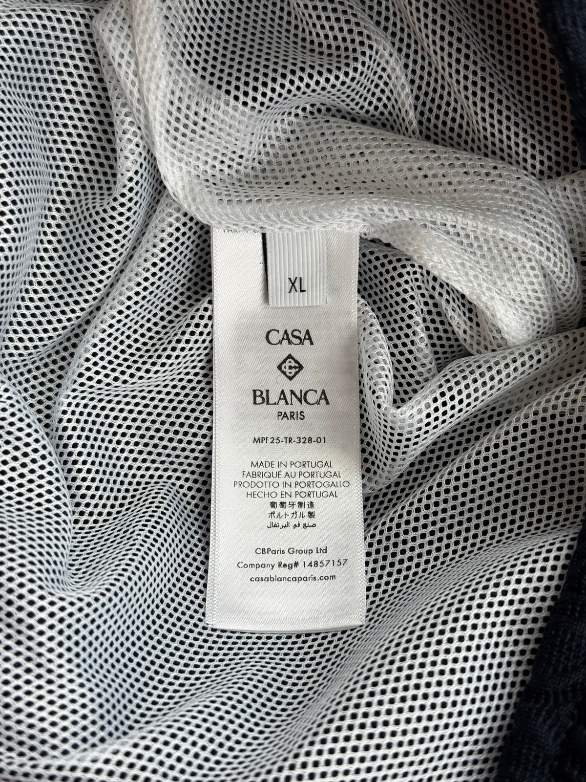 Casablanca Navy & White Jacquard Monogram Shorts