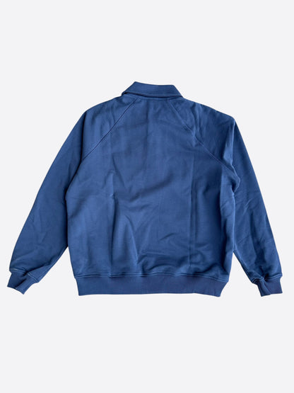 Casablanca Blue & Multicolor Logo Polo Sweater