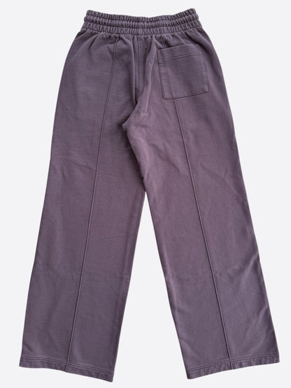 Casablanca Burgundy & Multicolor Embroidered Dragonfly Logo Sweatpants