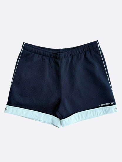 Casablanca Navy & White Jacquard Monogram Shorts