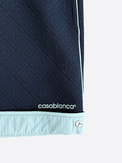 Casablanca Navy & White Jacquard Monogram Shorts