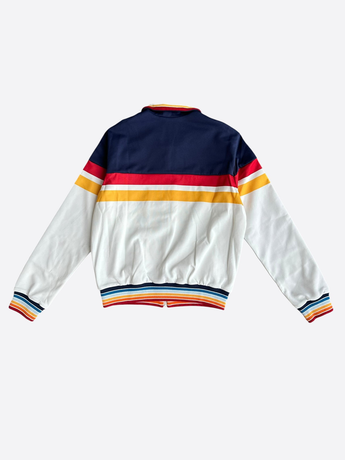 Casablanca White & Multicolor Embroidered Logo Track Jacket