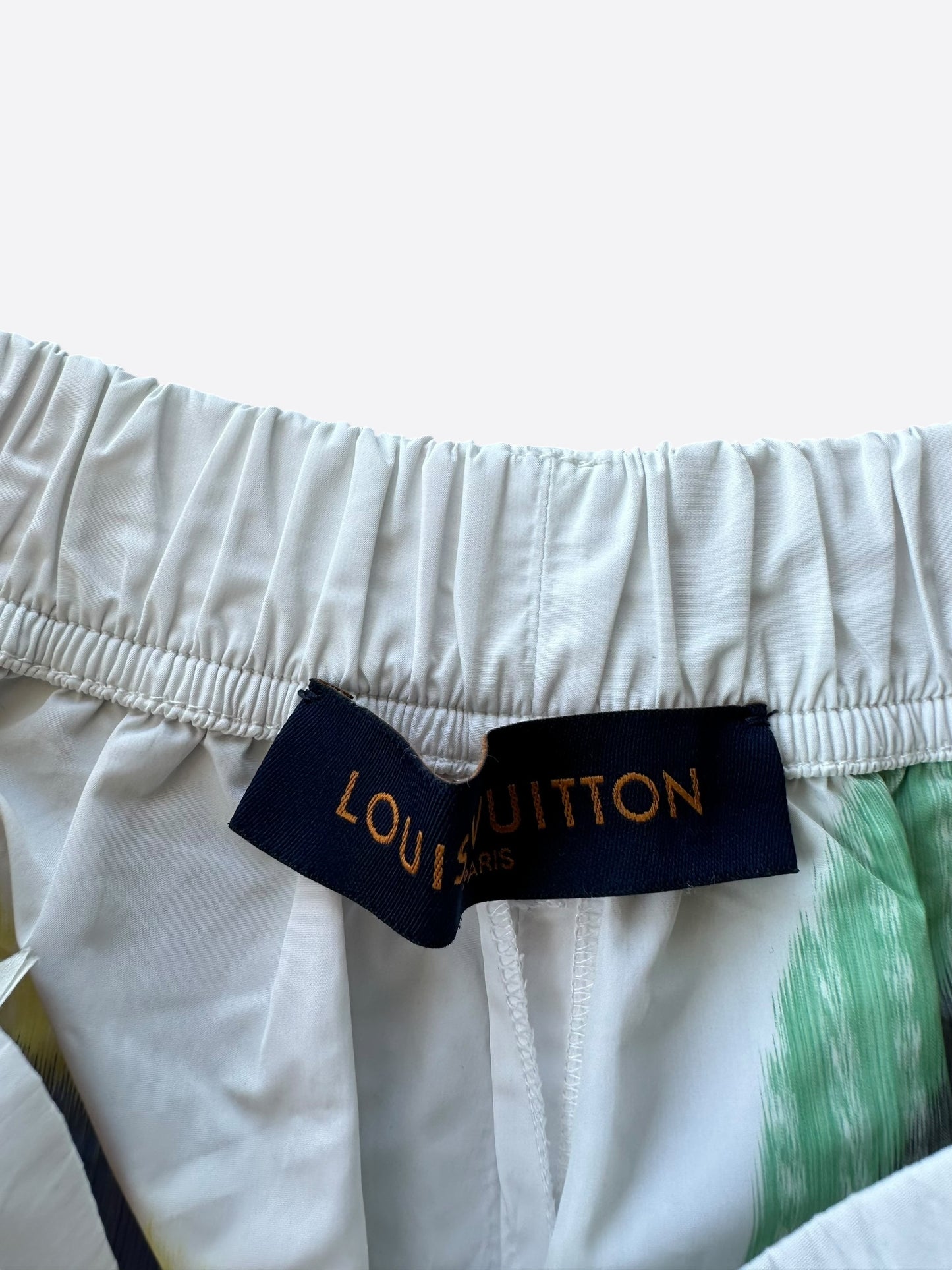 Louis Vuitton White Multicolor Flower Monogram Swimshorts