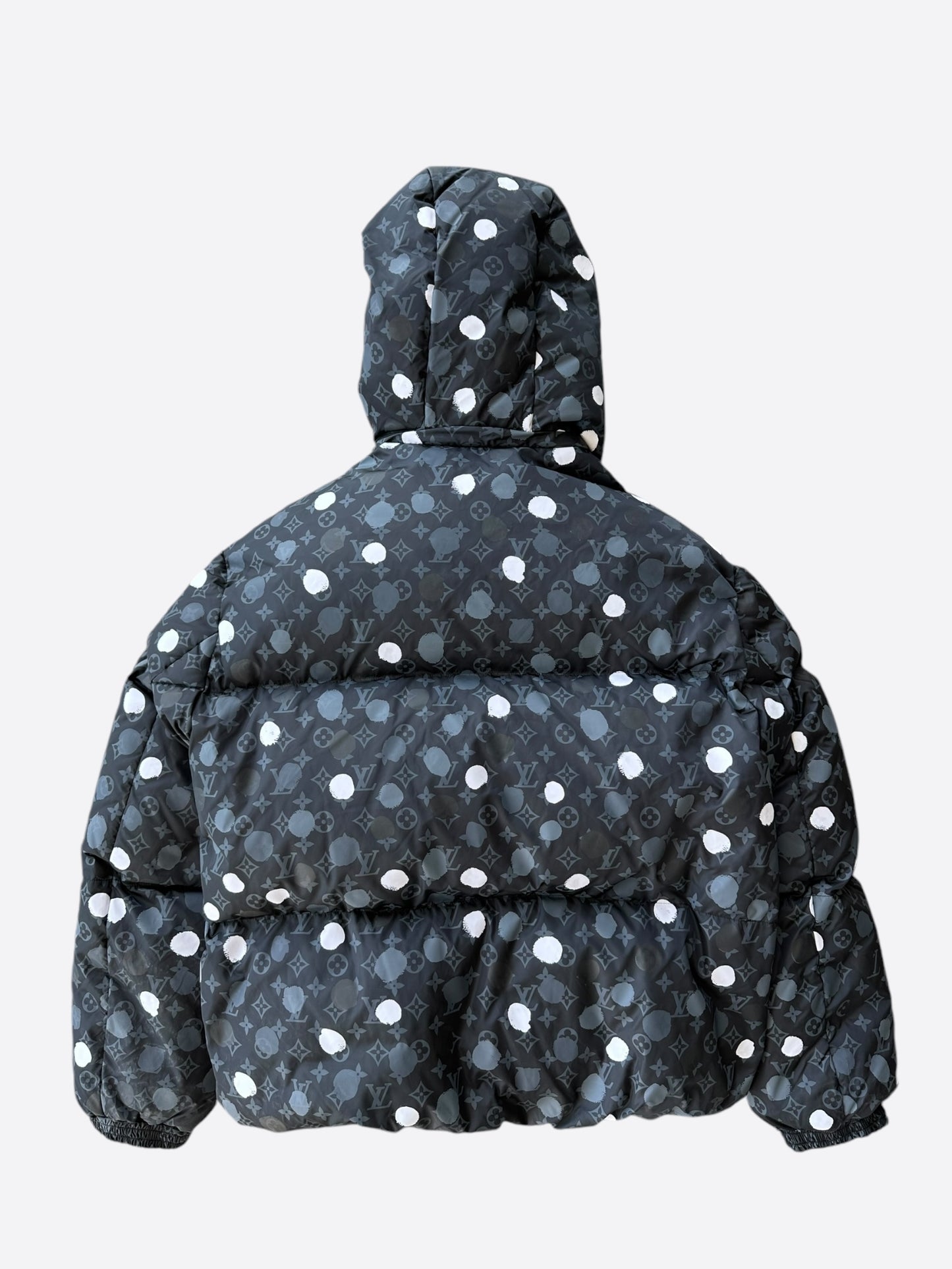 Louis Vuitton Yayoi Kusama Black Polka Dot Monogram Puffer Jacket