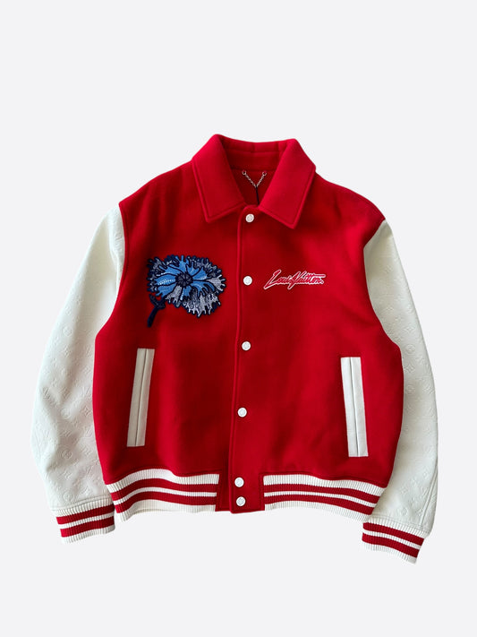 Louis Vuitton Yayoi Kusama Red & White Varsity Jacket