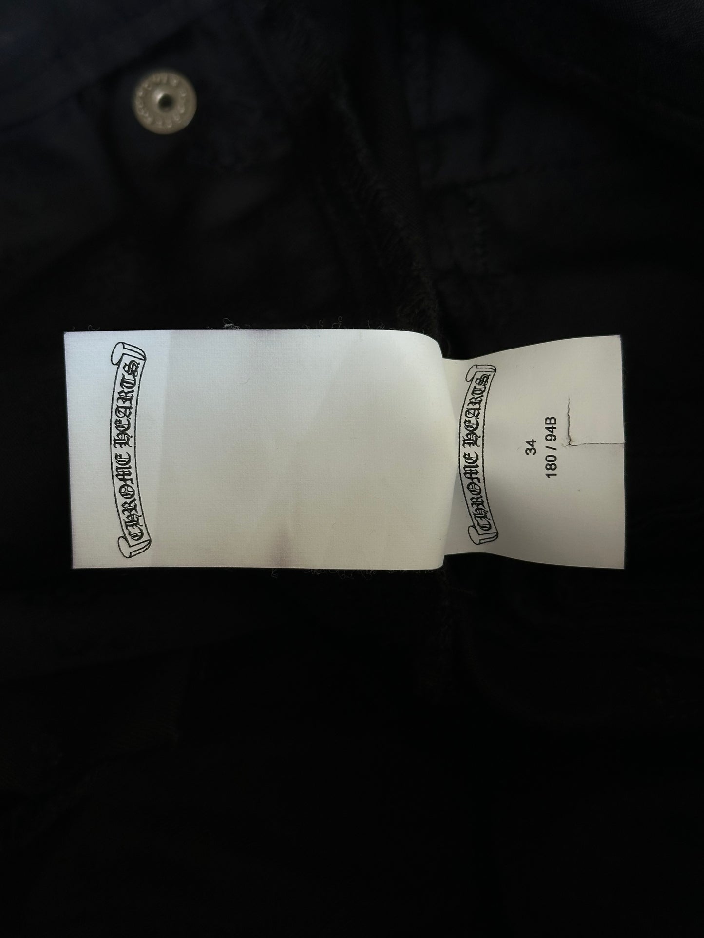 Chrome Hearts Black Cheetah & Green Cross Patch Chino Pants