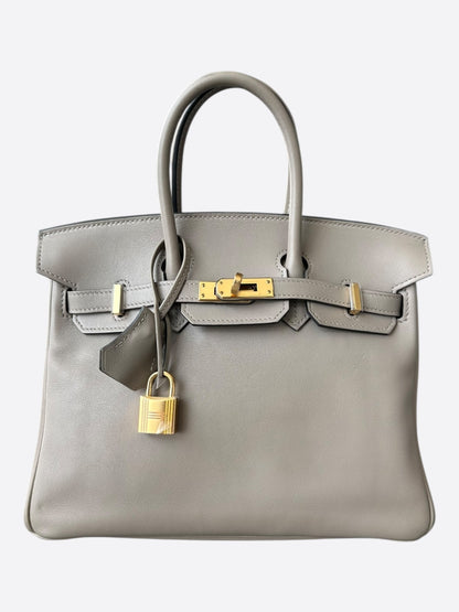 Hermes Grey Swift Birkin 25