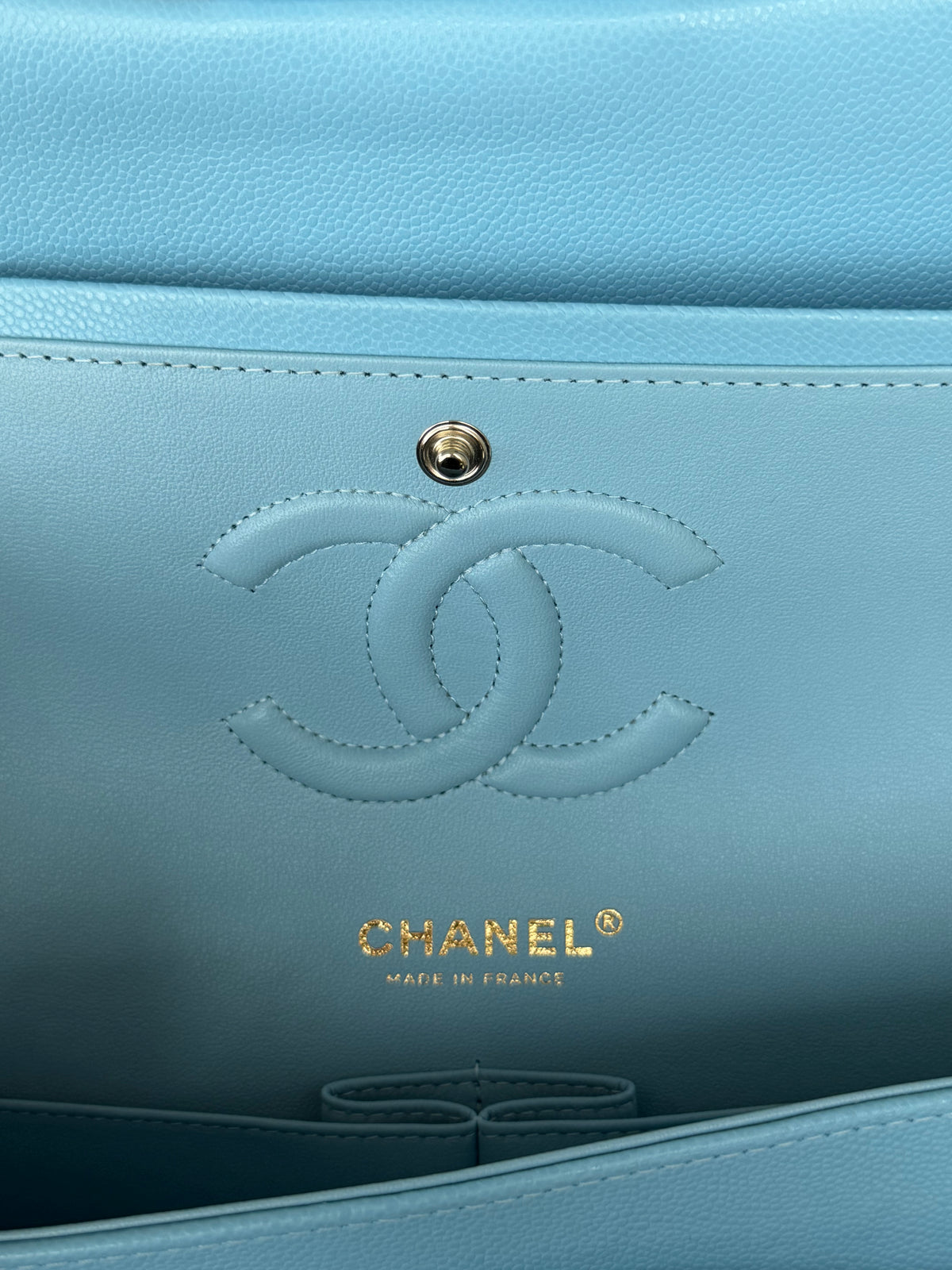 Chanel Blue Caviar Quilted Medium Flap Bag