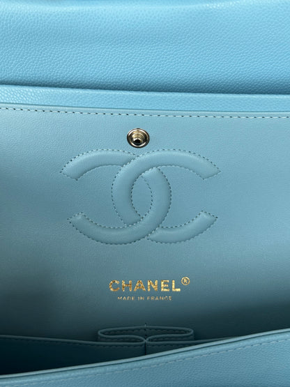 Chanel Blue Caviar Quilted Medium Flap Bag