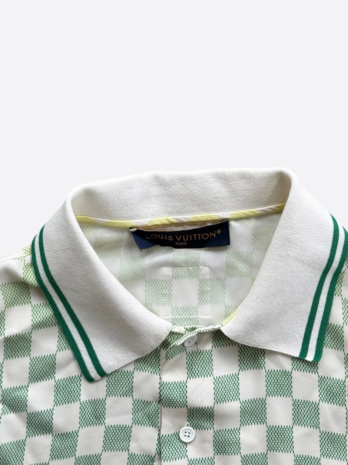 Louis Vuitton Multicolor Gradient Damier Silk Button Up Shirt