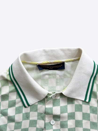 Louis Vuitton Multicolor Gradient Damier Silk Button Up Shirt