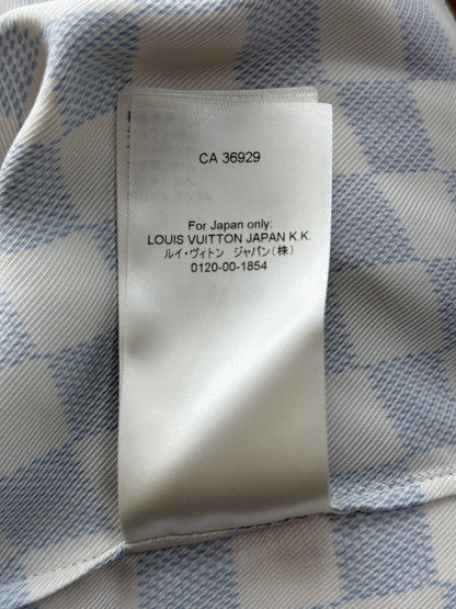 Louis Vuitton Multicolor Gradient Damier Silk Button Up Shirt
