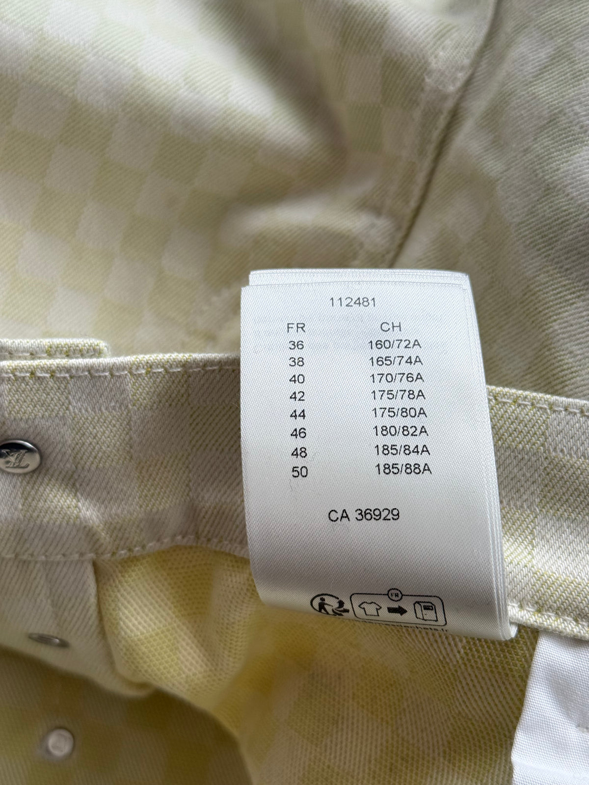 Louis Vuitton White & Gradient Damier Cargo Pants